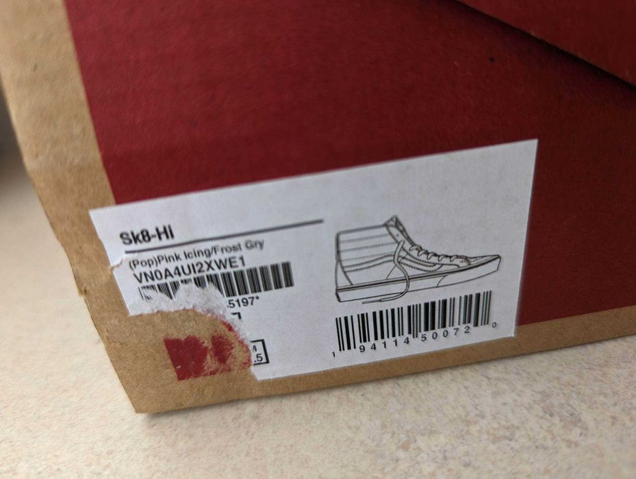 Buty Vans Sk8-hi rozmiar 38.5 nowe z pudełkiem