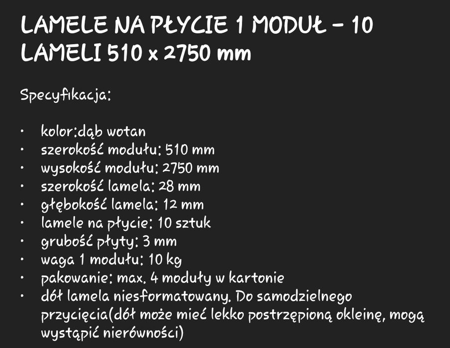 Sprzedam 2x lamele na płycie