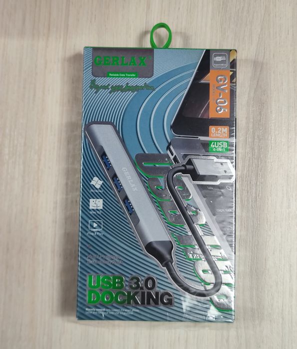 USB 3.0 хаб 4-в-1 (4 порти USB)