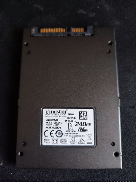SSD диск Kingston SSDNow A400 240GB 2.5" SATAIII 3D TLC (SA400S37/240G