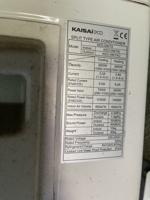 Klimatyzator Kaisai + split
