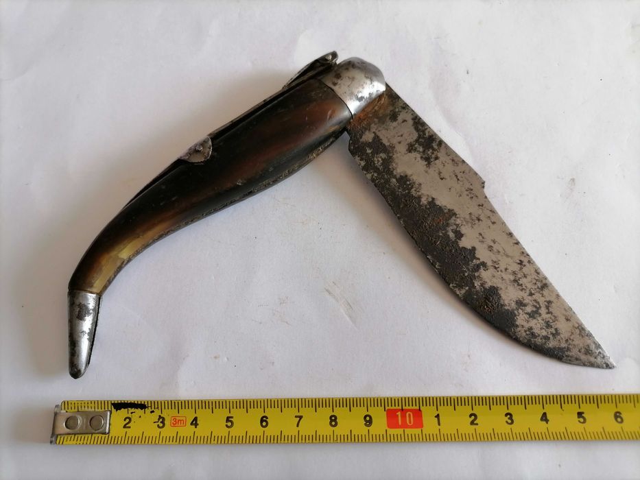 Canivete Coleção Toledo/Albacete? - Cenas Tauromaquia - Cabo Corno