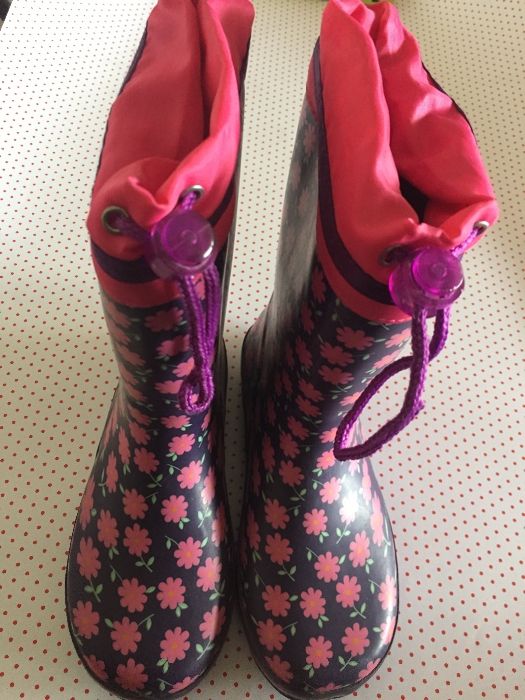 Botas de chuva galochas Gioseppo T31 floridas menina