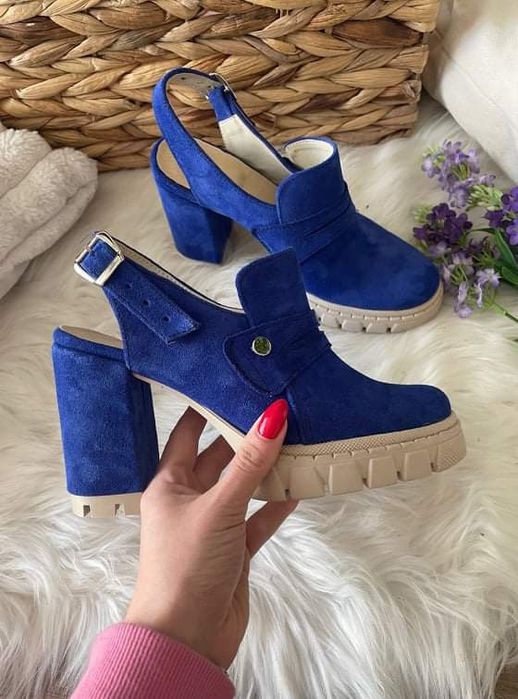 Eleganckie botki wiosenno letnie kolory naturalna skóra