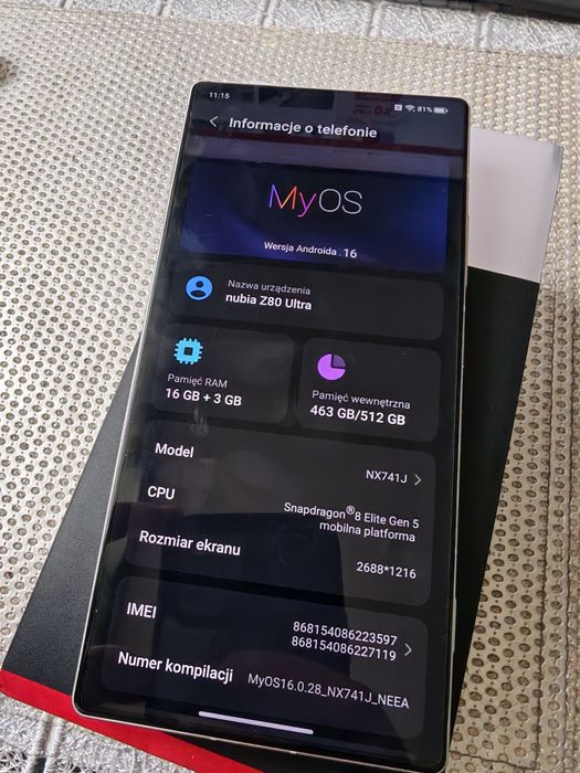 Nubia Z80 Ultra 16GB/512