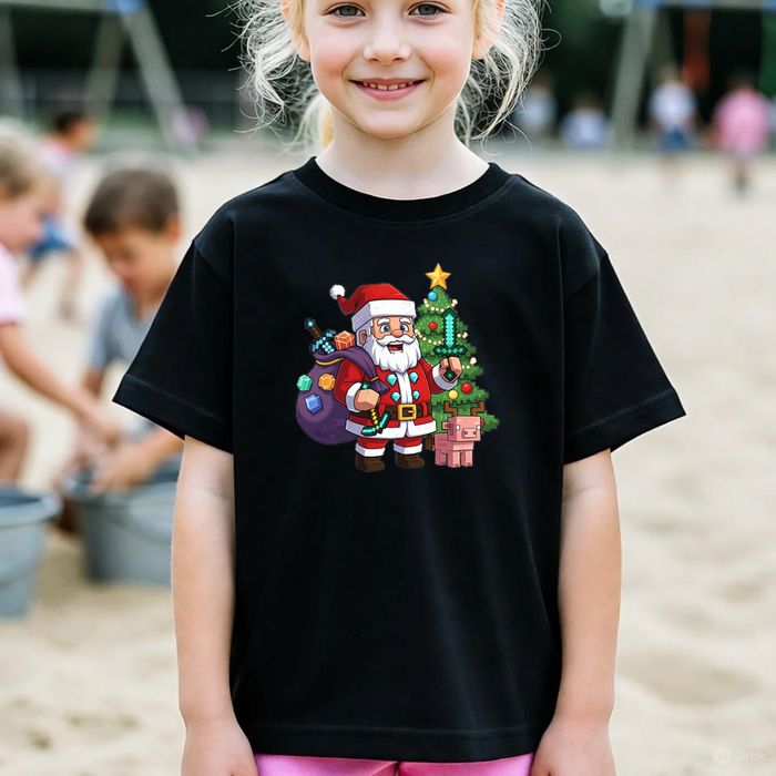 Koszulka dziecięca czarna creeper w minecraft prezent święta 104