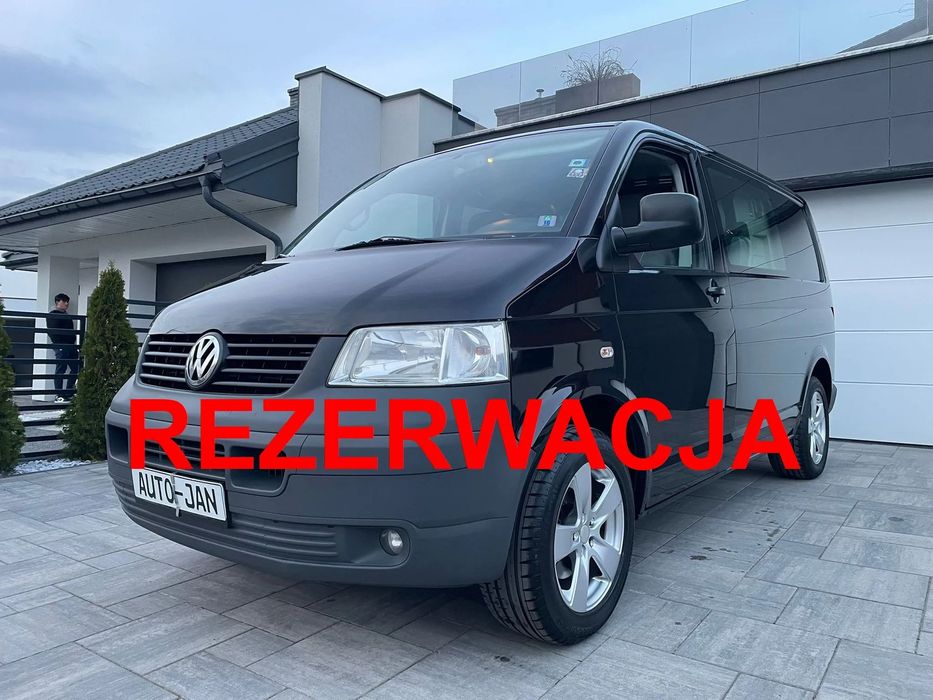 Volkswagen TRANSPORTER T5 1.9TDI Klima Elektryka Tempomat Brygadówka Dubel Kabina 6os Hak Opł  T5 1.9TDI Klima Elektryka Tempomat Brygadówka Dubel Kabina 6os Hak Opł