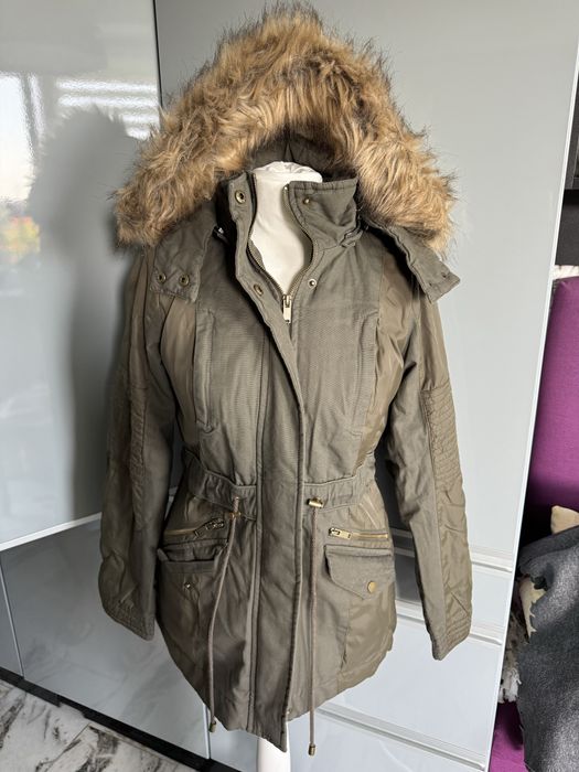 Kurtka parka khaki XS damska