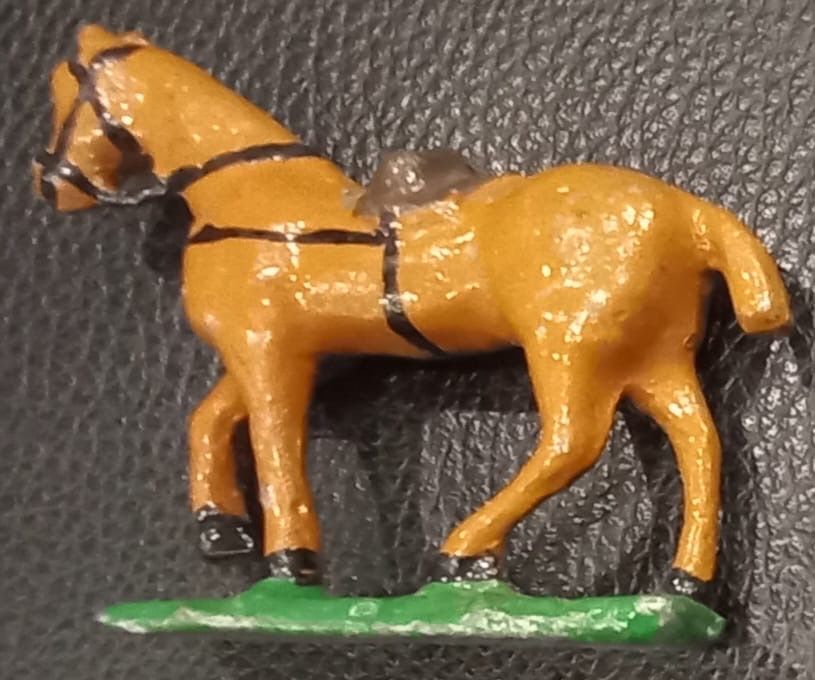 Cavalinho de chumbo de presépio Português 1930 a 1945