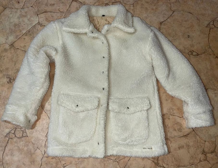 Шубка тедди модная.