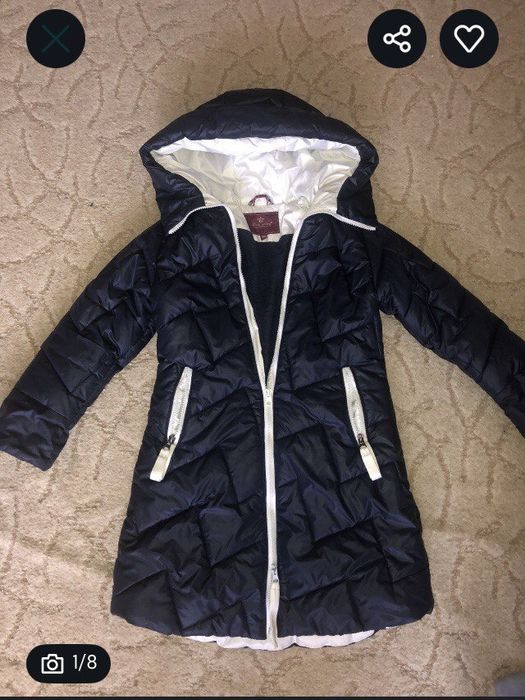 Зимнее пальтишко на 8-9 лет