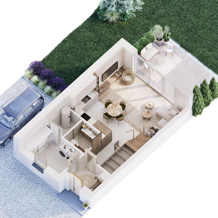 Dom Gaj k/Krakowa, 94 m² + poddasze i 4 m. post. GRATIS, duże ogródki - Widok 5