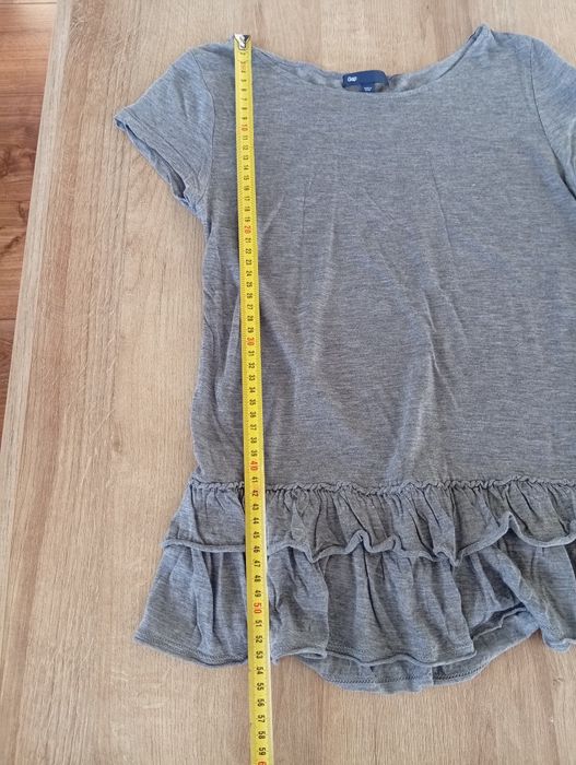 Bluzka z baskinką XS szara Gap
