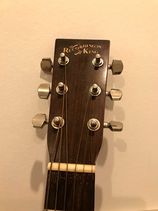 Guitarra Acústica Recording King RO06 Feita a Mão Como Nova + Capa São