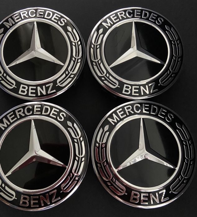 Ковпачки 75 мм. для дисків Мерседес, заглушки Mercedes-Benz