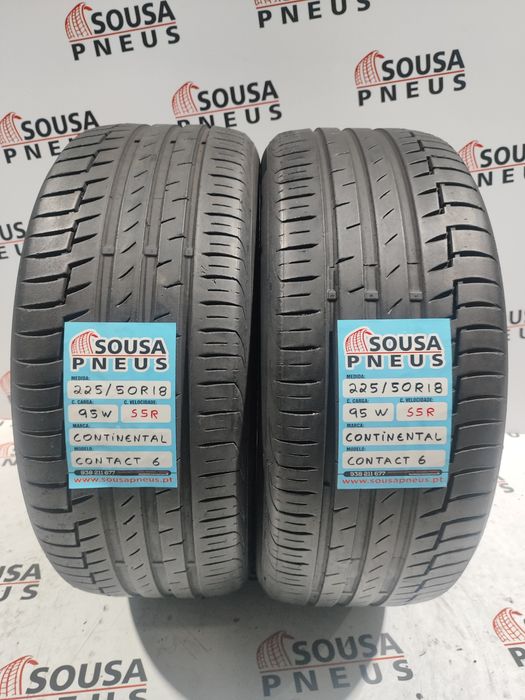 2 pneus semi novos 225-50R18 Continental SSR - Oferta dos Portes