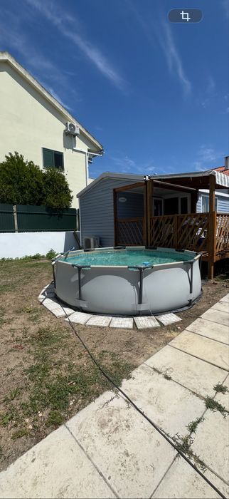 Filtro de Areia Piscina GRE com Bomba – A Funcionar