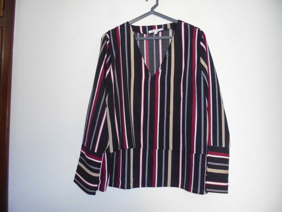 camisola de mulher as riscas