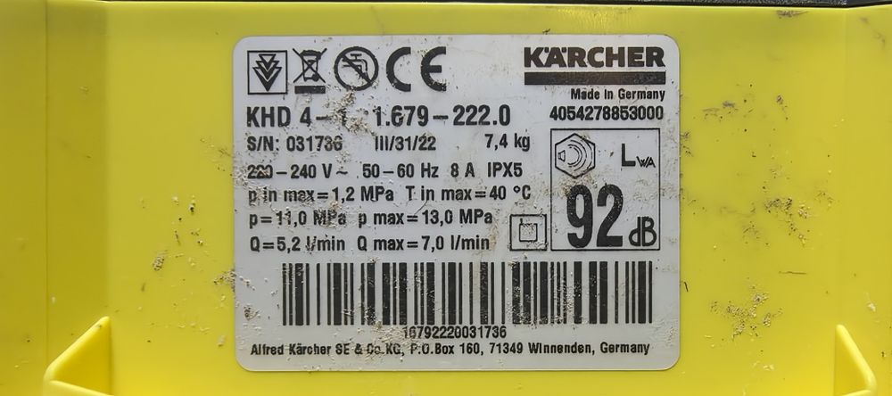 Мийка високого тиску Karcher KHD 4