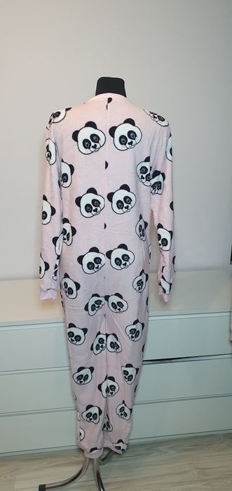 Piżama damska Jednoczesciowa L - XL Rozowa Nadruk Panda Nowa