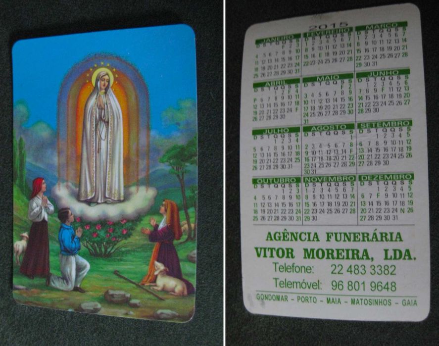 Conjunto de 4 Calendários Antigos