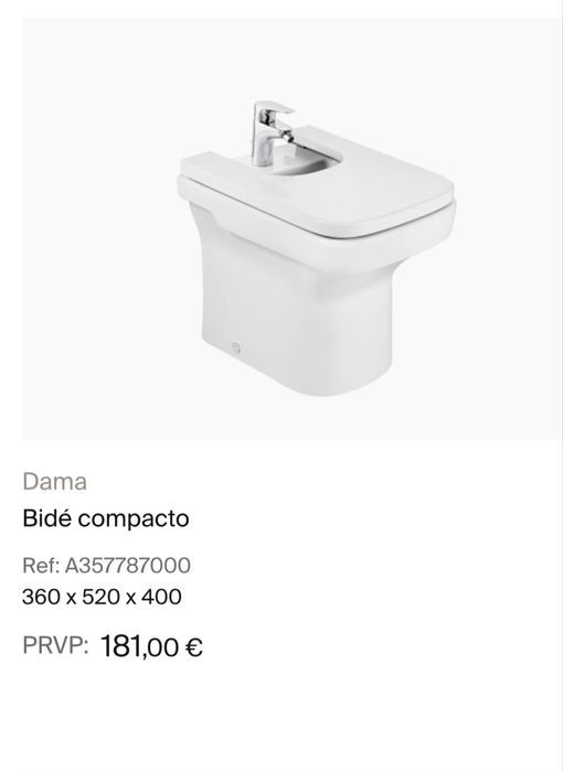 Bidé Roca completo novo