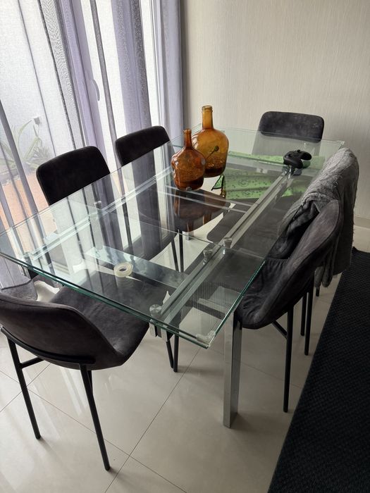 Vendo mesa de vidro extensivel