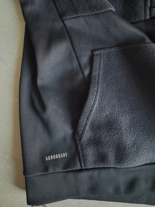 Adidas Aeroready bluza damska,polar S/M super stan, duże logo,kangurka