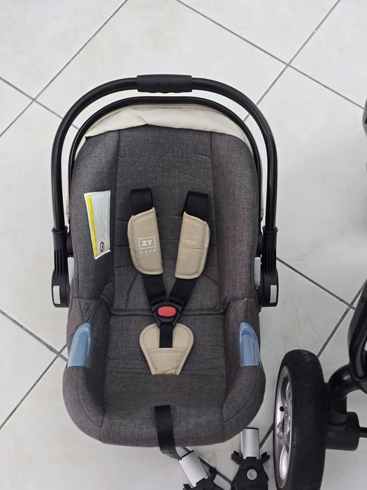 Carrinho de Bebé 3 em 1 ZY Baby – Em Excelente Estado!64332086094339124