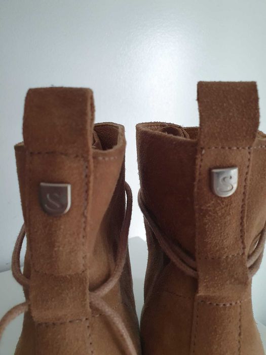 Botim SALSA, T 38, cor camel. Nunca usados.