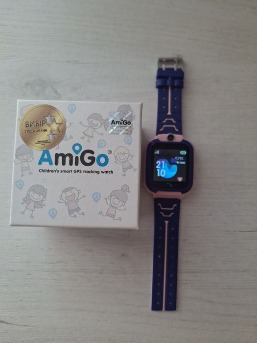 Смарт-годинник дитячий вологозахищений AmiGo GO002