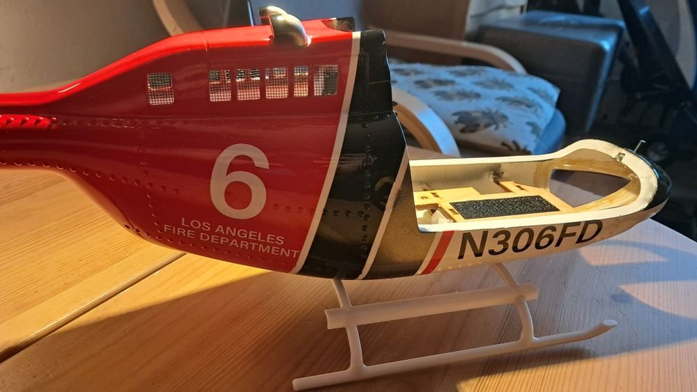 Bell 206 Jet Ranger Fly wing kadłub śmigłowca  rc