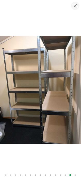 Стеллаж металлический оцинкованный " 1800х700х300 мм, 5 полок