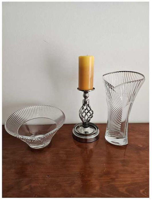 Jarra Decorativa e Centro de Mesa em Vidro/Cristal - Negociavel