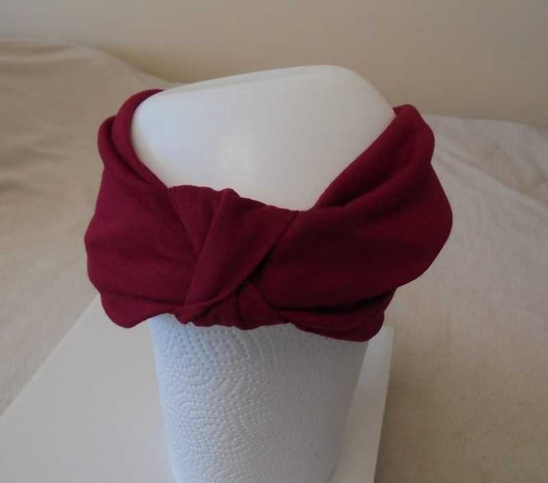 Opaska damska na głowę Bordowa roz. 56 – 59