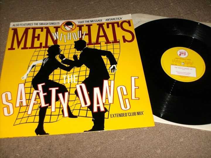 2 discos vinil Safety Dance, Billie Jean (Michael Jackson memorabilia)
