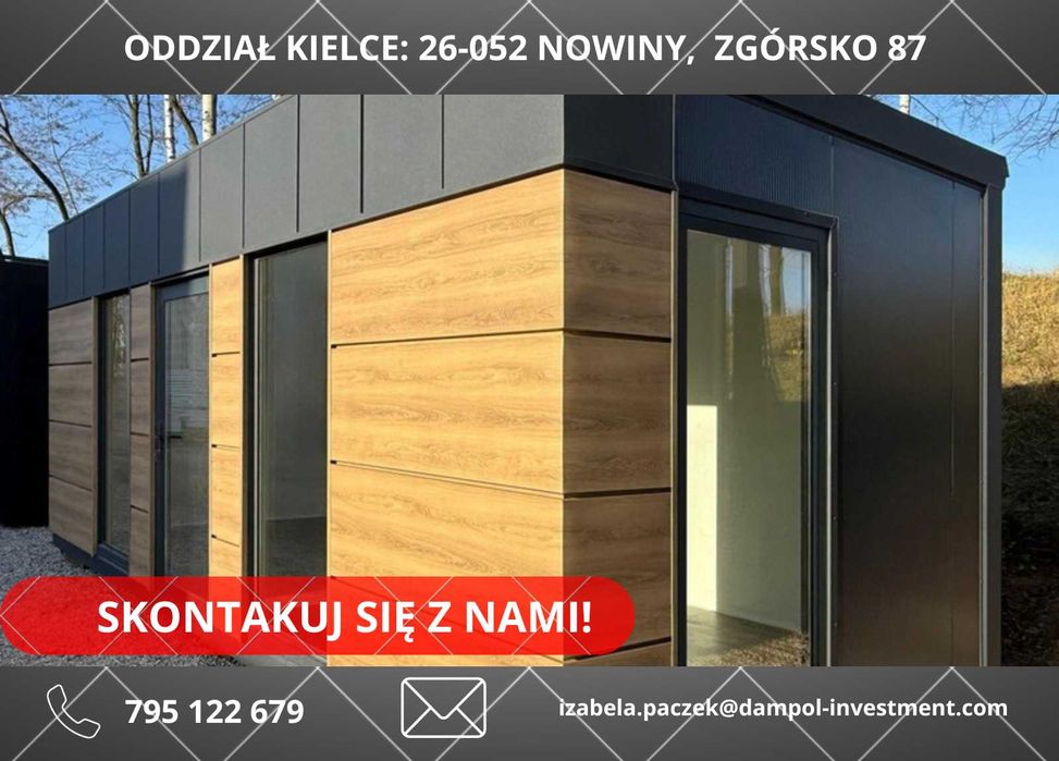 Gotowy od ręki Pawilon/Kontener 6x3 Biuro Sklep Salon kosmetyczny