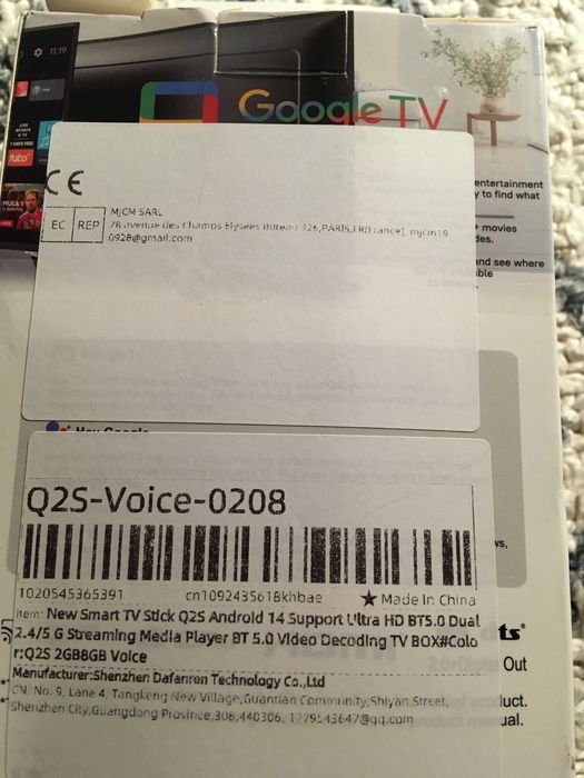 Nowy Hey Google TV smart kopia chromecast