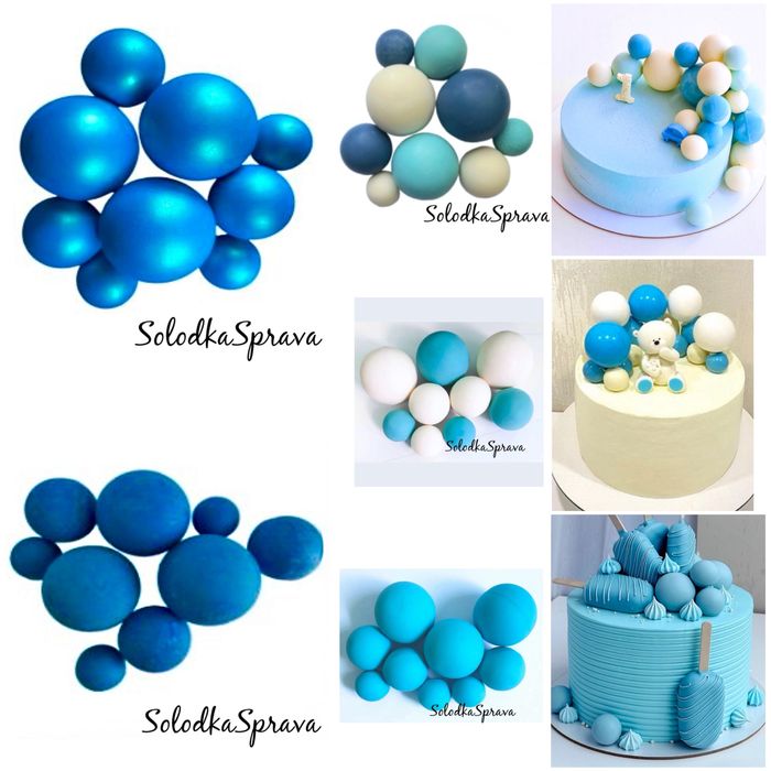 Шоколадні кулі-сфери, декор для торта