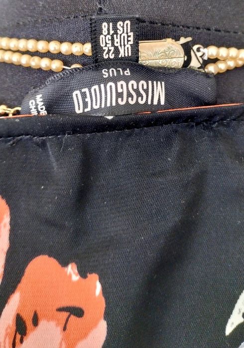 Długa nowa sukienka plus size Missguided plus long tall dress 48 50