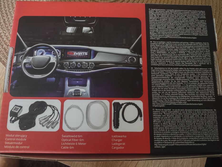 Taśma LED do wnętrza samochodu