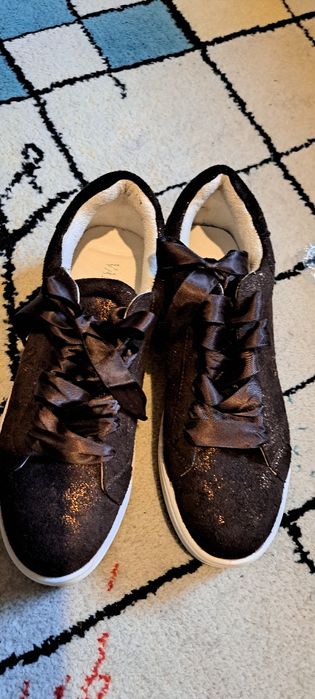 Vannucci buty snicersy brąz  ze złotem roz 38
