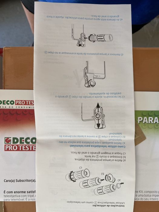 Teleobjectiva zoom para telemóvel