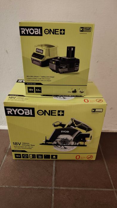 Pilarka tarczowa Piła Ryobi R18CSP + akumulator 4ah ładowarka RC18120