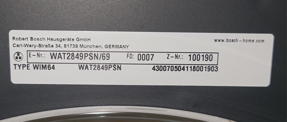 Пральна машина BOSCH 8kg .Гарантія