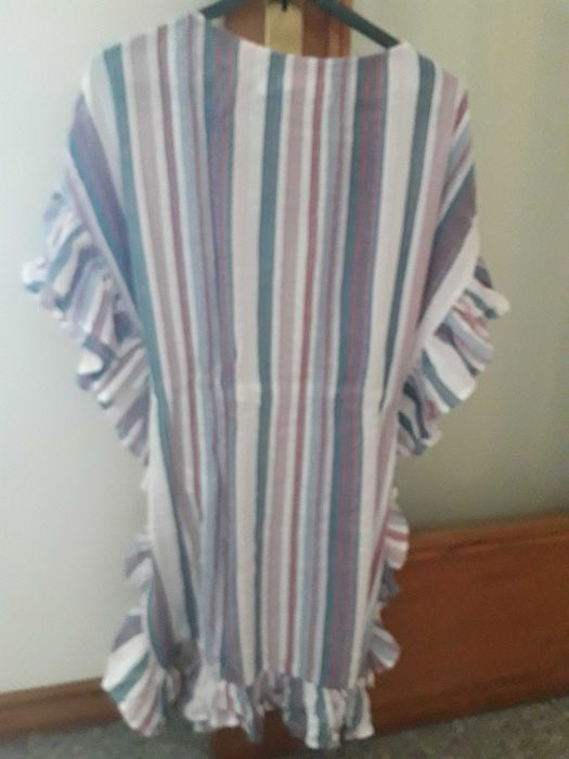 Kaftan de praia Women Secret em tons azuis e rosa (NOVO POR ESTREAR)