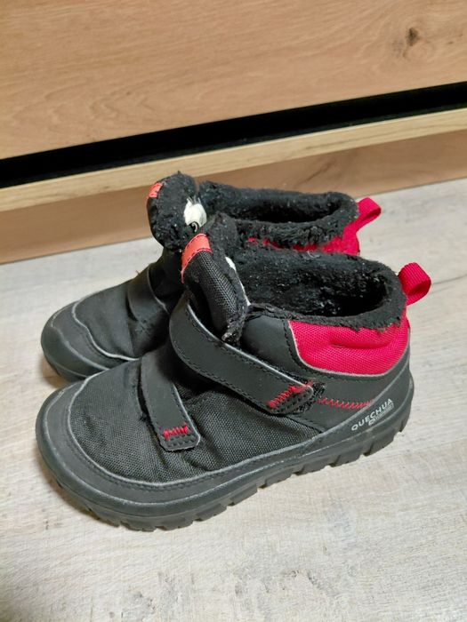 Buty ocieplane, zimowe z Decathlon, rozmiar 28