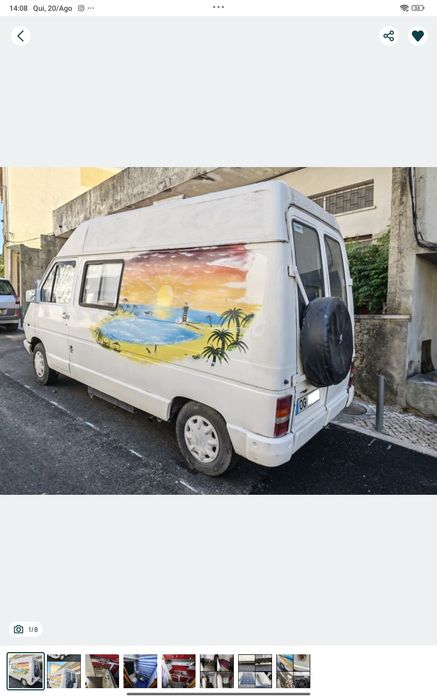 Autocaravana Renault trafic 2.1 gasóleo 1989