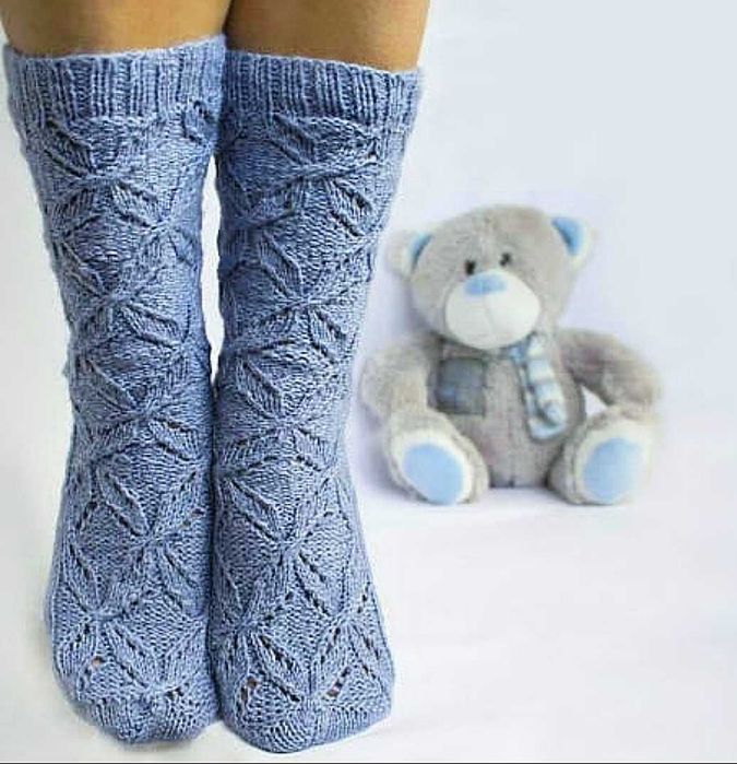 В'язані шкарпетки, Вязаные длинные носки