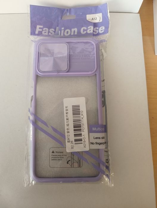 Nowe fioletowe etui / case do Samsung Galaxy A12 – Matowe